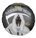 Grim Reaper Relax I'm Here for the Cake Balloon