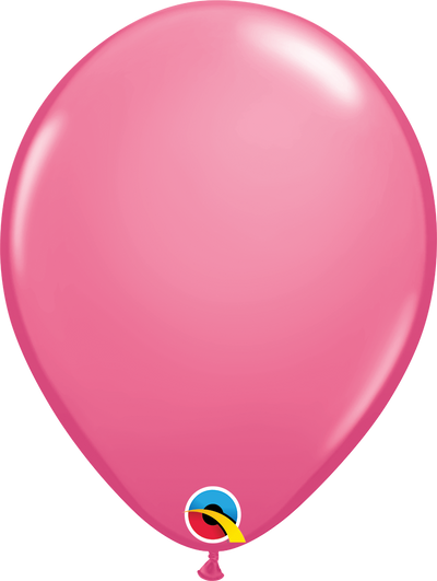 product image of 11 inch latex balloon in the color  rose pink