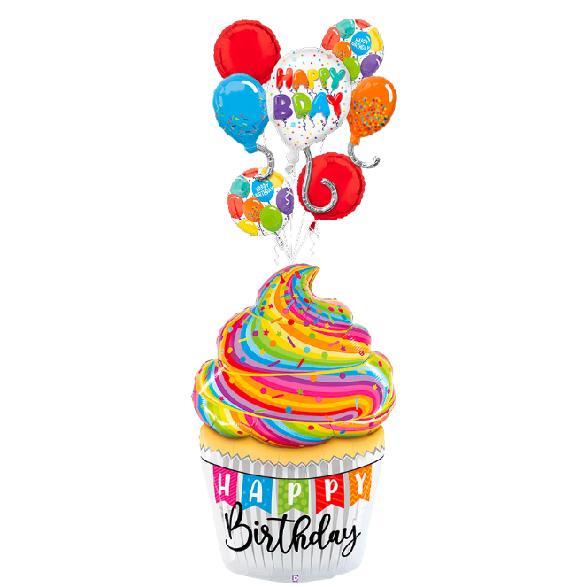 Giant Special Delivery Cupcake Celebration Bouquet