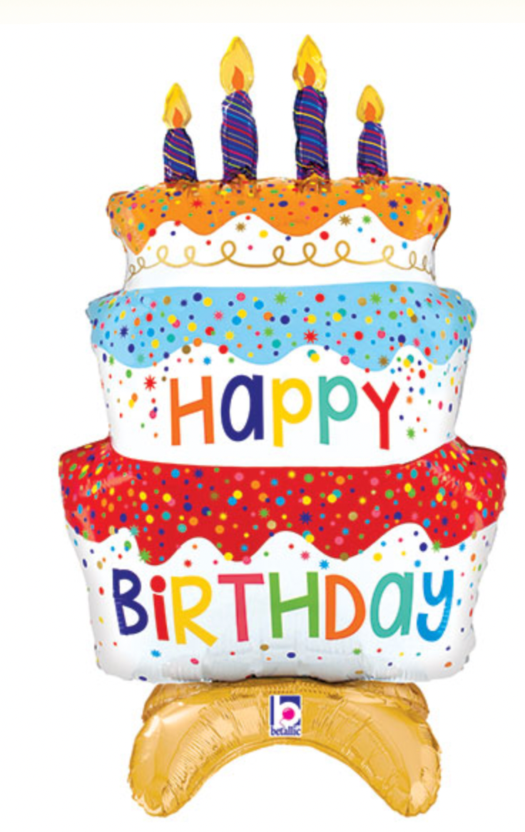 Happy Birthday Sitting Cake