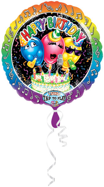 Singing Balloons Large Happy Birthday Balloon (D)