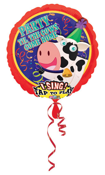 Party Til The Cows Come Home Singing Party Balloon (D)