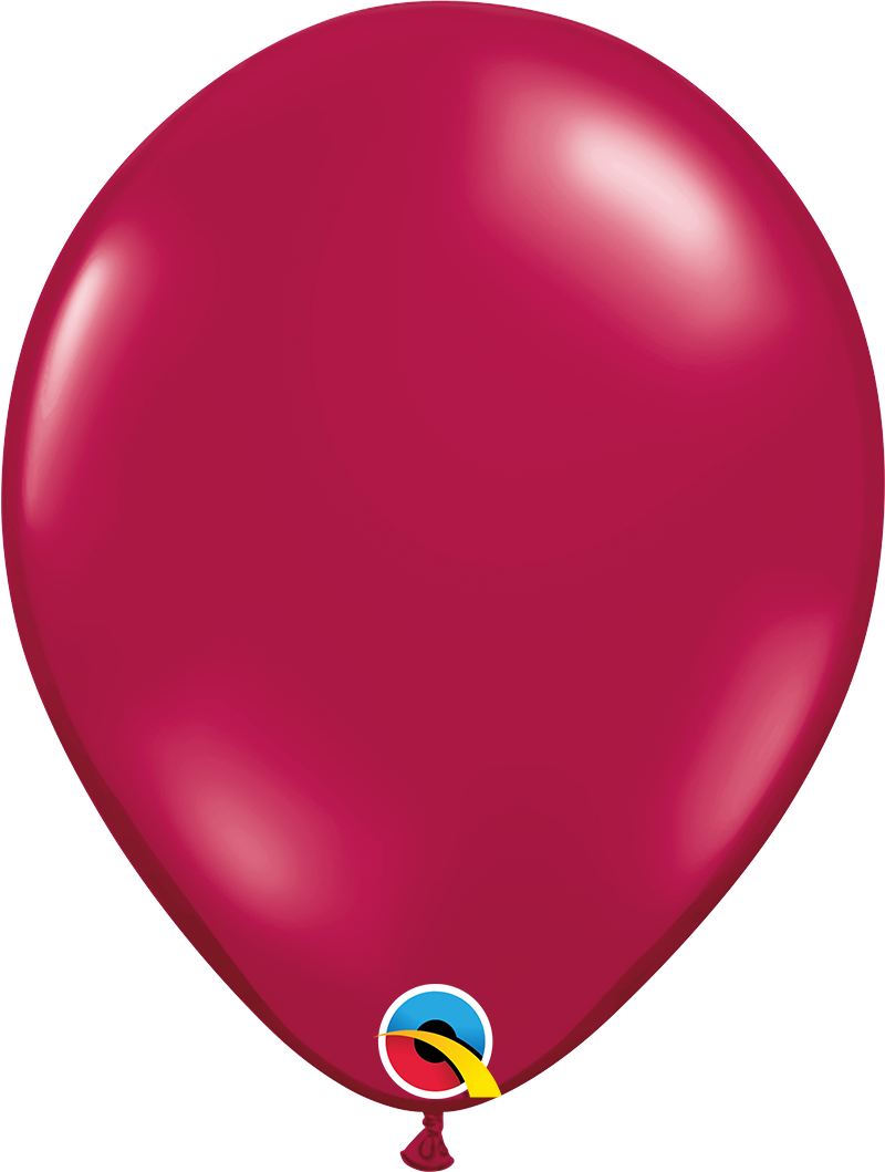 product image of 11 inch latex balloon in the color  burgundy/maroon