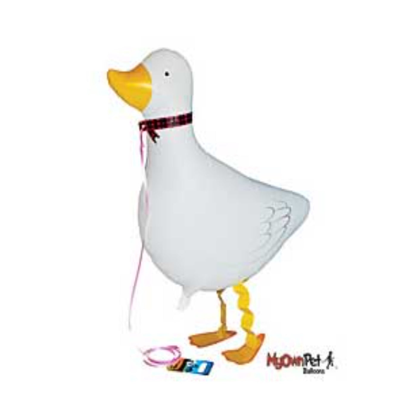 White Pet Duck Walking Balloon Toy