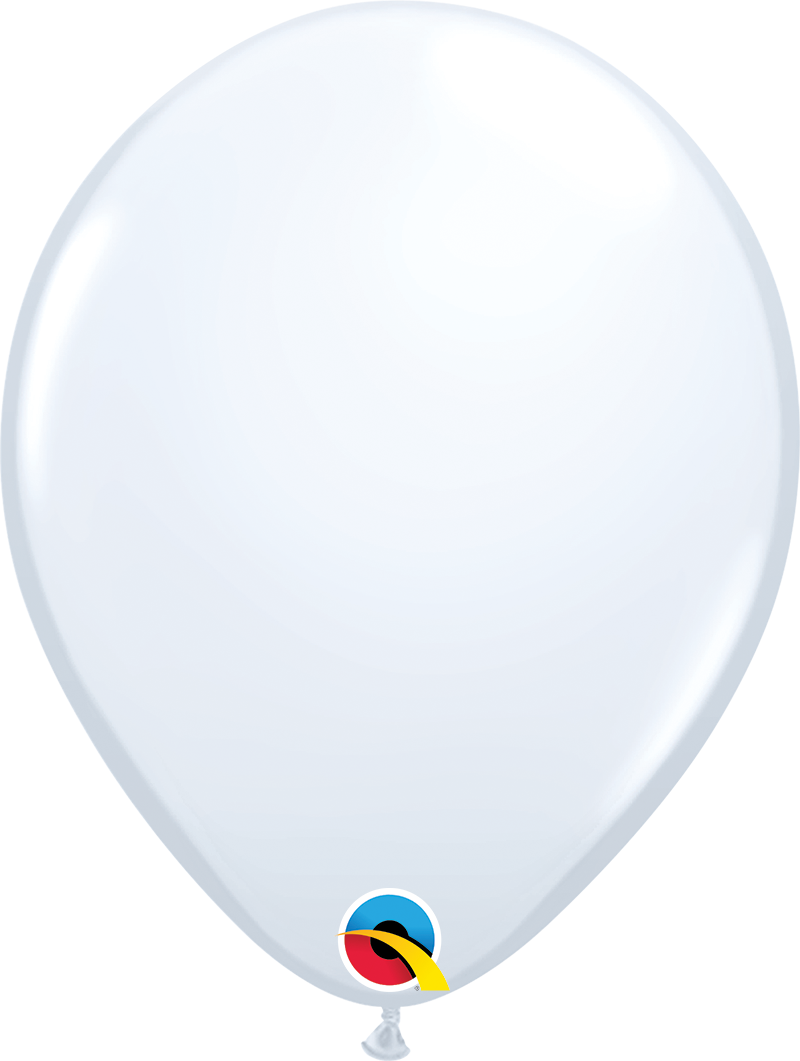 product image of 11 inch latex balloon in the color white