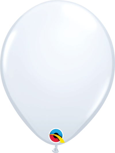 White Latex Helium Balloon