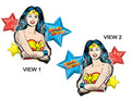 Wonder Woman Stars Balloon (33 Inch)