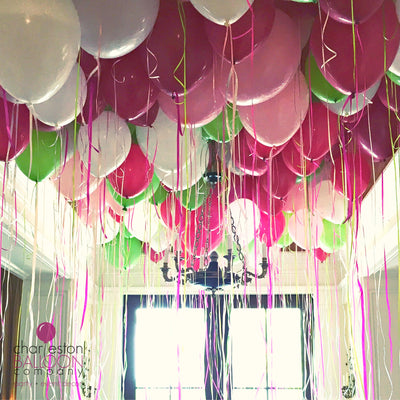 Ceiling of Balloons Display