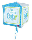 Cubez Boy or Girl Baby Balloon (15 Inch)
