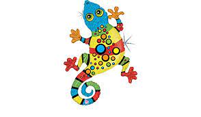 Climbing Gecko Holographic Balloon (32 Inch)