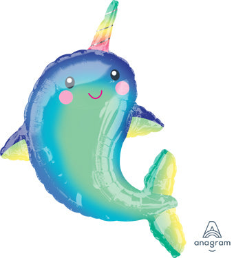 Happy Blue Narwhal