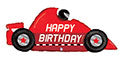Happy birthday race car