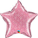 Small Glitter Graphic Light Pink Star