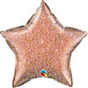Small Glitter Graphic Silver Star