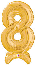 Non-floating, Standing 2' Gold Numbers (OPTIONS AVAILABLE)
