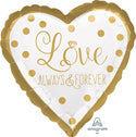 Love always and Forever gold sparkling