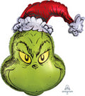Grinch Santa Head Balloon (29 Inch)