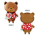 Bear With Rose Balloon (29 Inch)