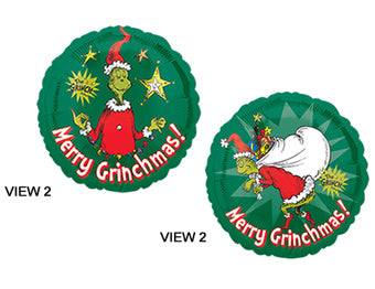 Vintage Merry Grinchmas Balloon (18 Inch)