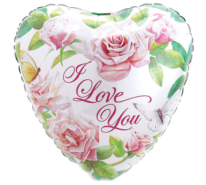 I Love You Sweetheart Roses Balloon (18 Inch)