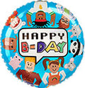 Happy Birthday Party Town Balloon (18 Inch)