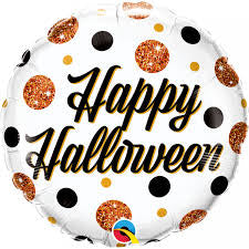 Happy Halloween Sparkly Dots (D)