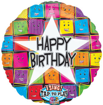 Singing Happy Birthday Box Faces (D)