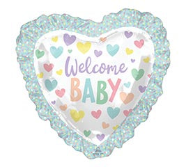 Welcome Baby Lace Heart (D)