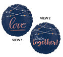 Standard 18" Love/Better Together Round Balloon
