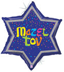 Mazel Tov Holographic Balloon