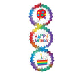 Happy Birthday Ombre Triple Balloon (D)