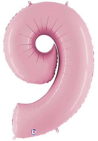Extra Large 4' Pastel Pink Rainbow Numbers