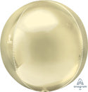 Pastel Yellow Solid Orbz Foil Balloons (15 Inch)