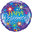 Happy Retirement Colorful Bursts