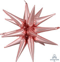 Air-Filled, Non-Floating, ROSE GOLD Magic Star Balloons (20"-35")