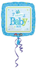 Welcome Square Baby Balloon (18 Inch)