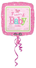 Welcome Square Baby Balloon (18 Inch)